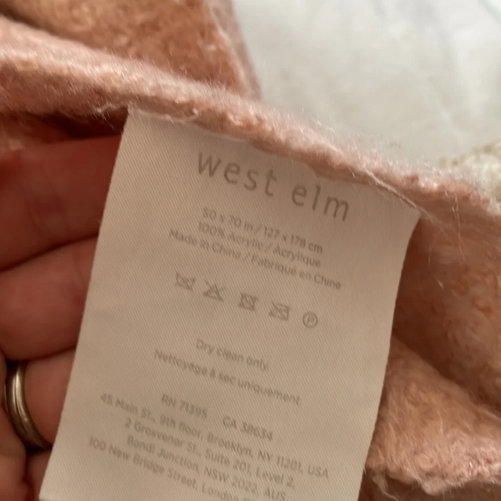 West elm throw blanket